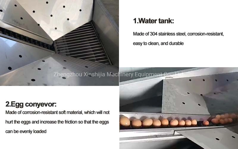 Big Capacity Commercial Stainless Steel Automatic Poultry Chicken Goose Salted Duck Egg Cleaner