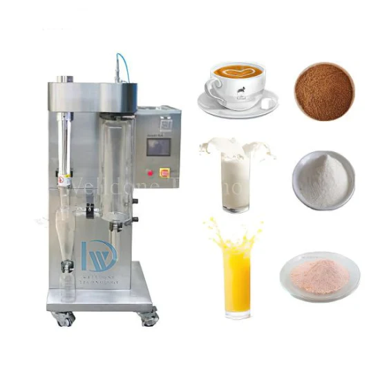 Mini macchina per essiccazione a spruzzo da laboratorio CE, macchina industriale per la produzione di uova in polvere per latte e caffè